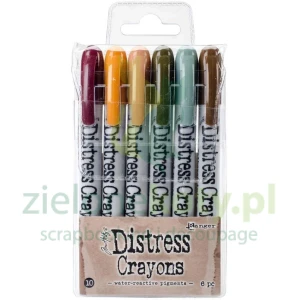 Kredki Ranger Distress Crayons #10 zestaw 6szt