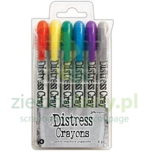 Kredki Ranger Distress Crayons #4 zestaw 6szt