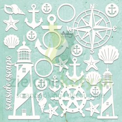 Wycinanka tekturka Mintay Chippies Zestaw Morski x