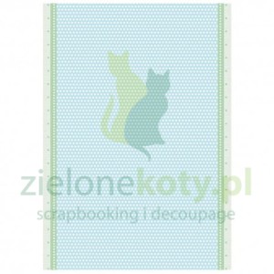 Papier ryżowy decoupage Stamperia A4 Daydream kropki niebieskie