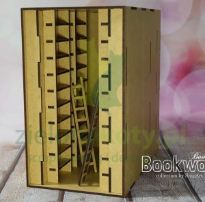 HDF Baza SnipArt Book Nook Biblioteka 22cm