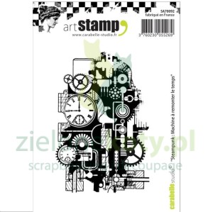 Stemple Carabelle Studio Machine A Remonter Lee Temps wechikuł czasu mixmedia tło