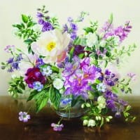 serwetka decoupage kwiaty