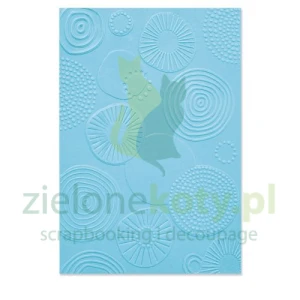 Folder do embbosingu Sizzix 3D Abstract Rounds koła tło x