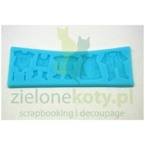 Forma foremka silikonowa Pentart ubranka dziecięce