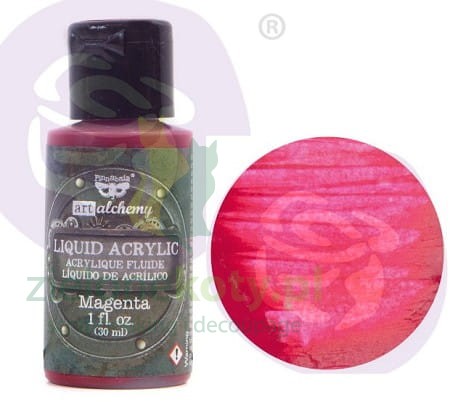 Prima Finnabair Art Alchemy Liquid Acrylic Paint Magneta.jpg