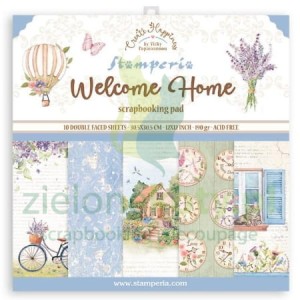 Zestaw papierów 30x30 Stamperia Create Happiness Welcome Home