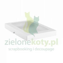 Pudełko na kartkę C6 z okienkiem białe