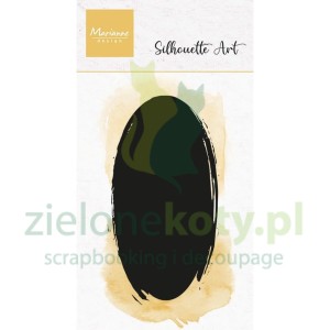 Stempel Marianne Design Silhouette Art Oval tło x