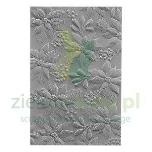 Folder do embosingu 3D Spellbinders A5/DL Scenic Poinsettias Poinsettia