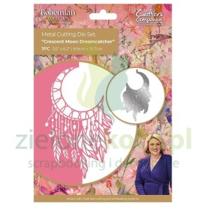Wykrojnik Crafter's Companion Bohemian Collection Crescent Moon Dreamcatcher łapacz snów