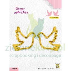 Wykrojnik Nellie's Choice Doves gołębie
