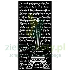 Szablon, maska Stamperia 12x25cm Create Happiness Oh La La Tour Eiffel