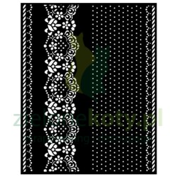Szablon maska Stamperia 20x25cm Sunflower Art border koronka