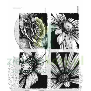 Stempel gumowy Tim Holtz Stampers Anonymous Bold Botanicals kwiaty