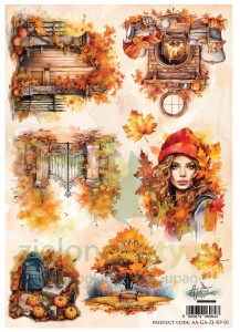 Papier ryżowy Alchemy Of Art A4 Jesień