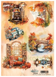 Papier ryżowy Alchemy Of Art A4 Jesień