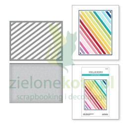 Wykrojnik Spellbinders Super Stripes Background paski tło x