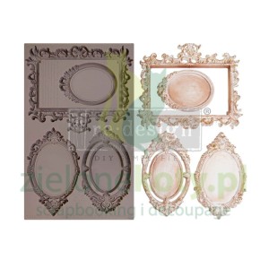 Forma foremka silikonowa Prima Lucian ramka owalna prostokątna