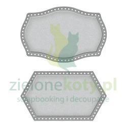 Wykrojnik Spellbinders Pierced Mini Labels etykiety ramki x