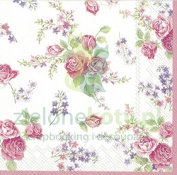 Serwetka 25x25cm kwiaty róże (C93290)
