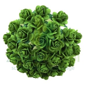 Kwiatki W.O.C. róże open rose zielone 10mm zestaw 50szt