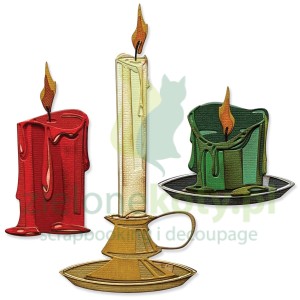 Wykrojnik Sizzix Thinlits by Tim Holtz Candleshop świece x