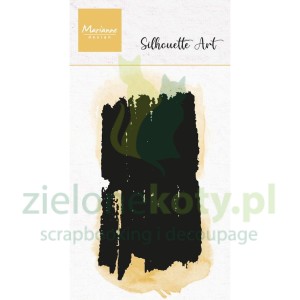 Stempel Marianne Design Silhouette Art Rectangle prostokąt tło