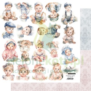 Papier 30x30 Alchemy Of Art dodatki do wycinania Hello Baby extras kids x