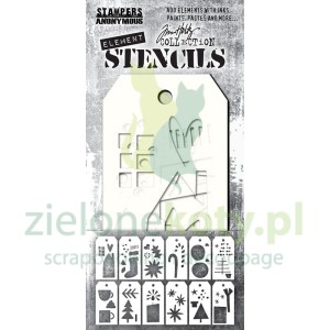 Szablon maska Tim Holtz mini zestaw Festive art świąteczne wzory