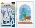 Wykrojnik Studio Light Christmas Dome scenery choinka jeleń.png