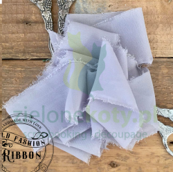 Wstążka szyfonowa Vintage Old Fashion Ribbon 1,4m Szara