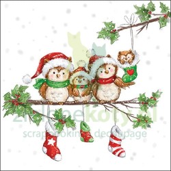 Serwetka 33x33cm święta sowy (33317900)