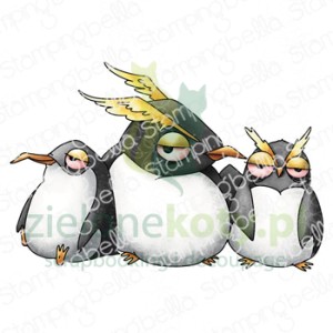 Stempel Stampingbella Oddball Penguin Trio pingwiny