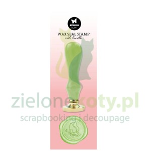 Pieczęć do wosku Wax Seal Stamp Studio Light Green Butterfly motylek