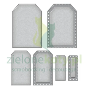 Wykrojnik Spellbinders Dotted Tags tagi 15-55mm