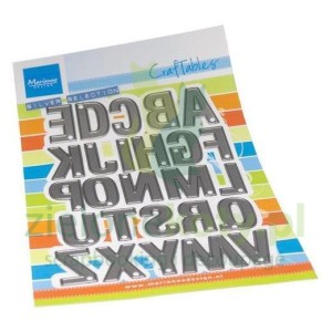 Wykrojnik Marianne Design Craftables alfabet 2,5cm