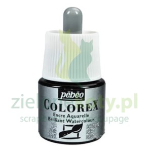 Farba akwarelowa Colorex czarna 45ml splash