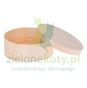 Pudełko pojemnik z łuby 16,5cm okrągły 