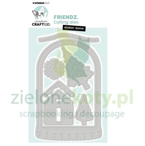 Wykrojnik Studio Light Friendz Shaker Dome kula śnieżna z domkiem