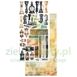 Papier 15x30 Alchemy Of Art The Men's Worl ddodatki do wycinania szachy, lampki