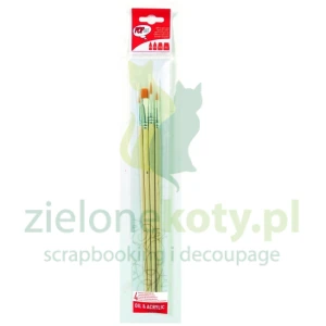 Zestaw pędzli syntetycznych Pebeo cienkie 2-8mm / 4szt x