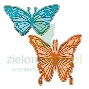 Wykrojnik Sizzix Thinlits Tim Holtz Vault Scribbly Butterfly motyle