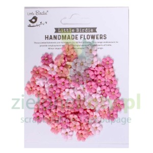 Kwiatki Little Birdie Esme Celebrate Life 80szt różowe