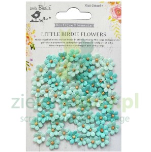 Kwiatki Little Birdie Beaded Micro Petals Aretic 60szt niebieski morski