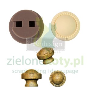 Forma foremka silikonowa Prima Moulds Pearl Inlay gałki meblowe x