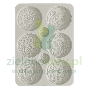 Forma foremka silikonowa Stamperia A5 Brocante Antiques zegary