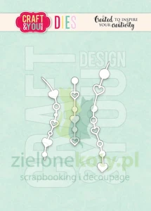 Wykrojnik Craft&You Decorative Hanging łańcuszek serduszka