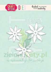Wykrojnik Craft&You Sunflower kwiaty płatki słoneczniki