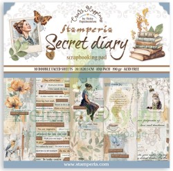 Zestaw papierów 20x20 Stamperia Secret Diary